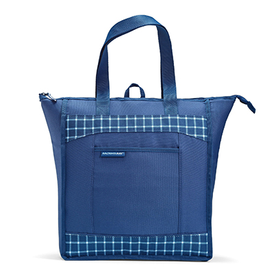 RACHEL RAY<sup>&reg;</sup> Thermal Tote - This easy to carry, large, soft cooler bag is foldable measuring 18.5in x 6in x 16.5in. The thermal insulated leak proof design can carry up to 10 gallons in weight.
